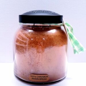 GIGI's CINNAMON RAISIN BREAD -A Cheerful Giver Papa Jar Scented Candle, 34 oz